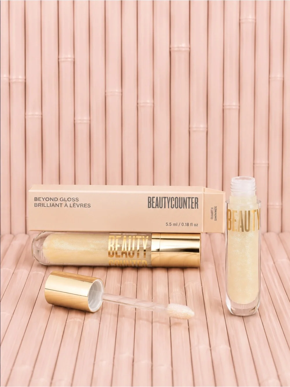Beautycounter Beyond Gloss Lip Gloss — Quartz Shimmer Gold